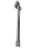 Metal tool with a hexagonal head on a white background