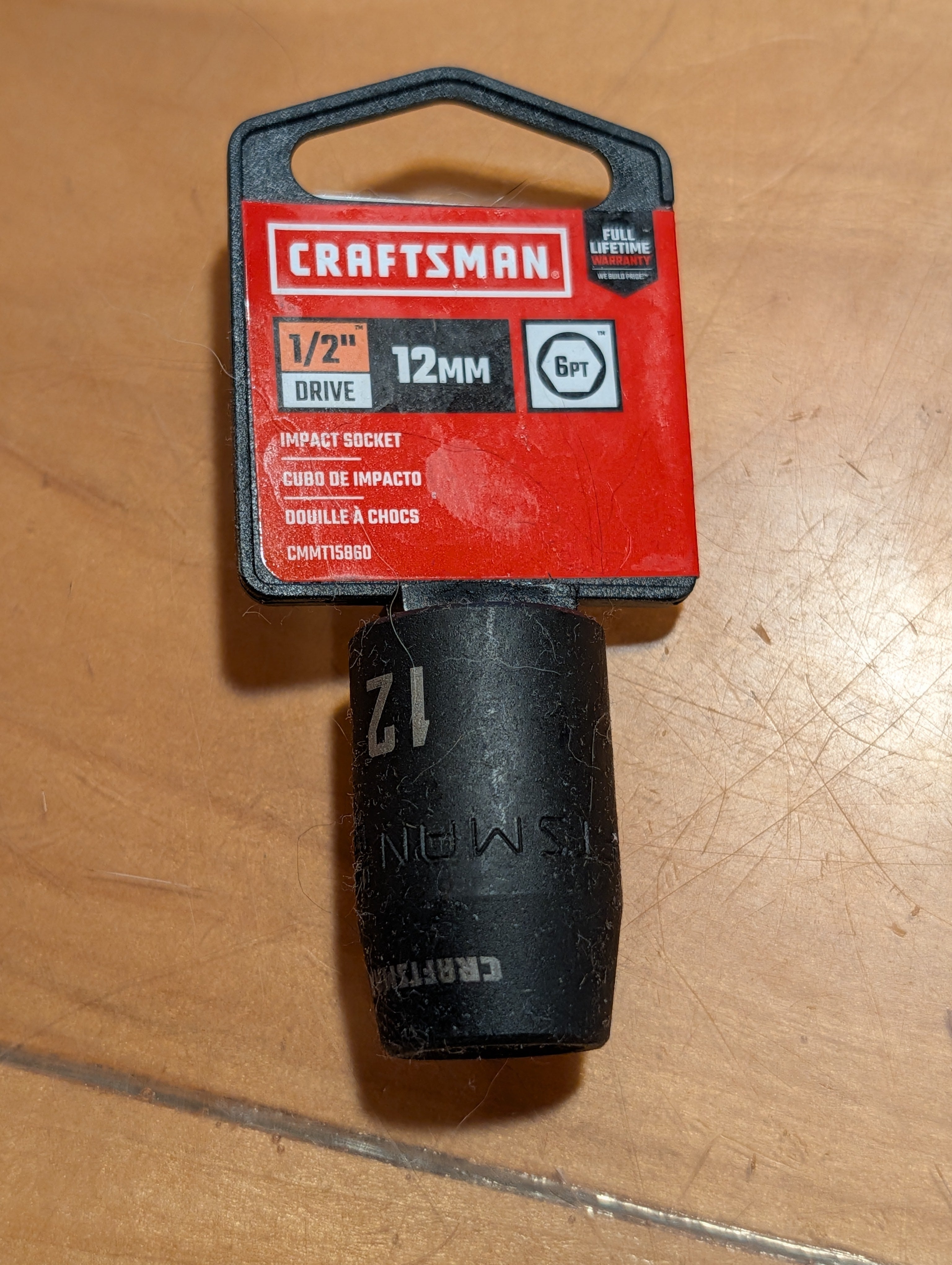 Craftsman Impact Socket 12mm  1/2" drive
