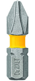 DeWalt drill bit with a yellow shank on a white background