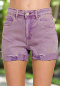 Cuffed 5-Pocket Stretch Shorts