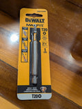 DeWalt MaxFit drill bit in packaging on a wooden surface
