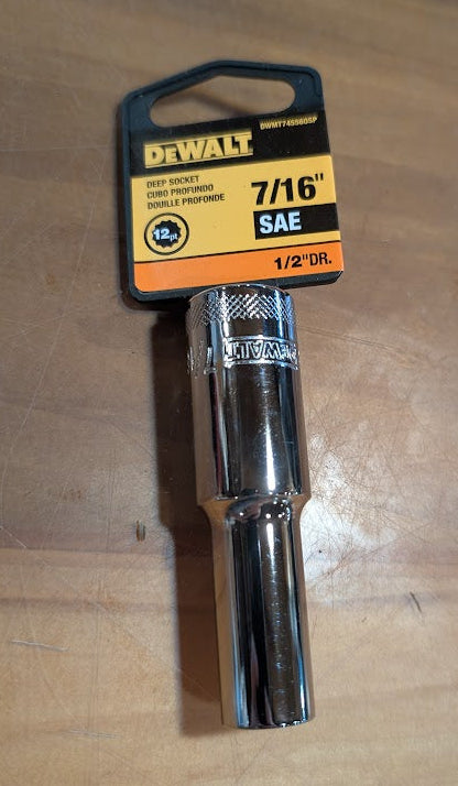 DeWalt 7/16 Deep socket 1/2in drive