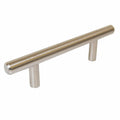 Metallic cabinet handle