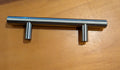 Nickle colored drawer pull