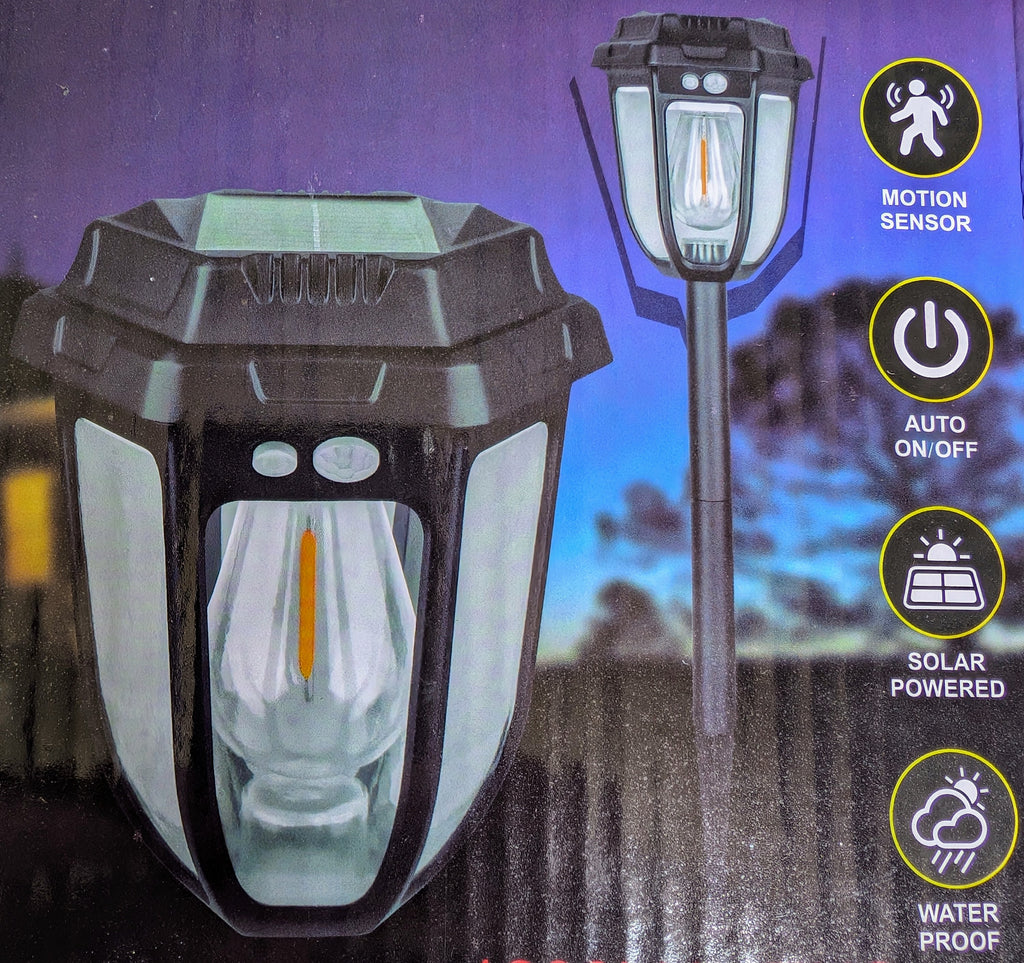 Durable waterproof  light activated by movement at night for driveway or patio safety."