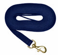 Blue Lunge line with a bolt snap with white back ground
