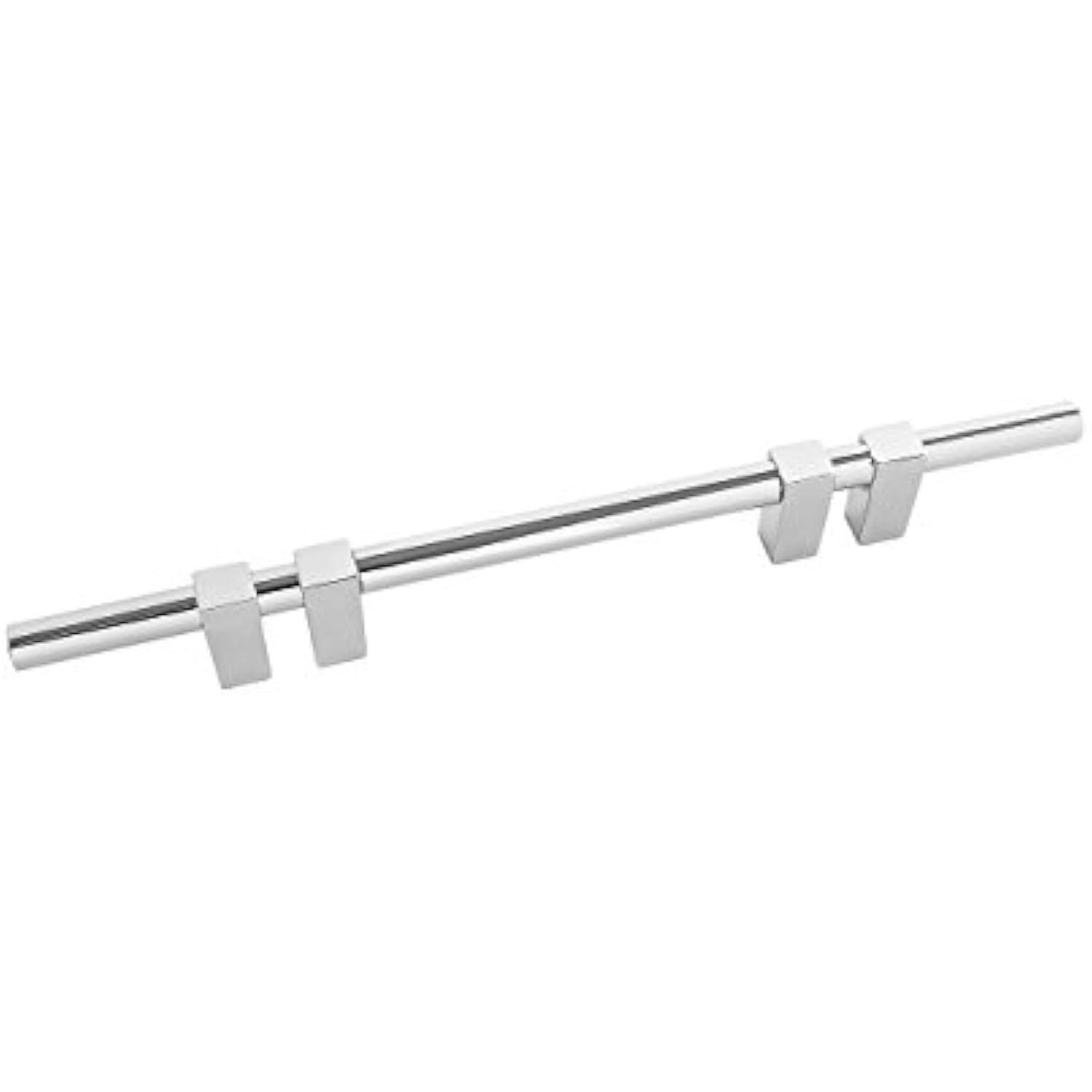 Chrome center bar drawer pull