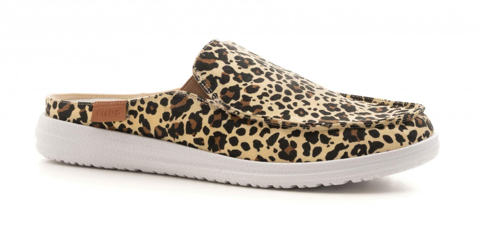 Women’s lightweight leopard print slip-on sneaker on clearance