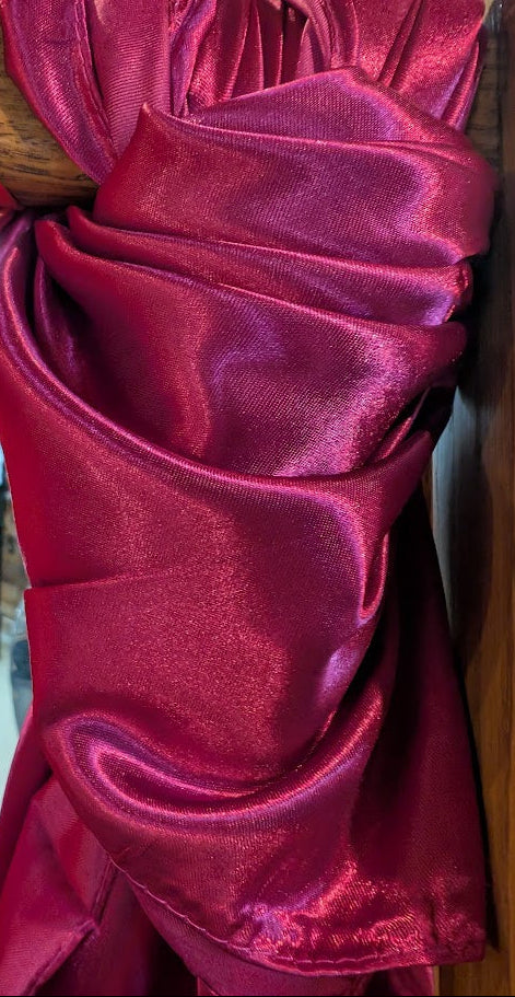 close up Fuchsia Wild Rag/ Scarf