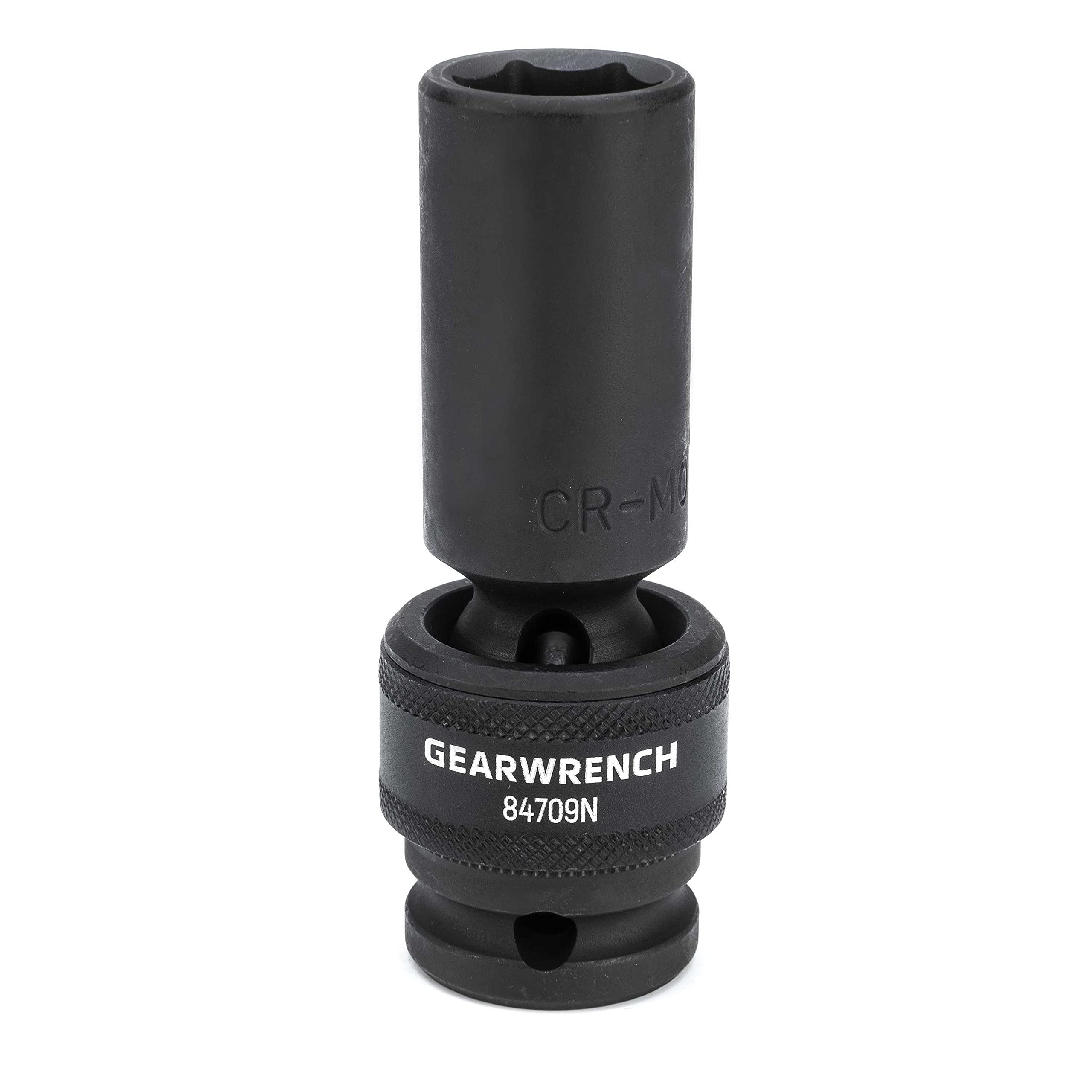 Black socket tool with Gearwrench branding on a white background