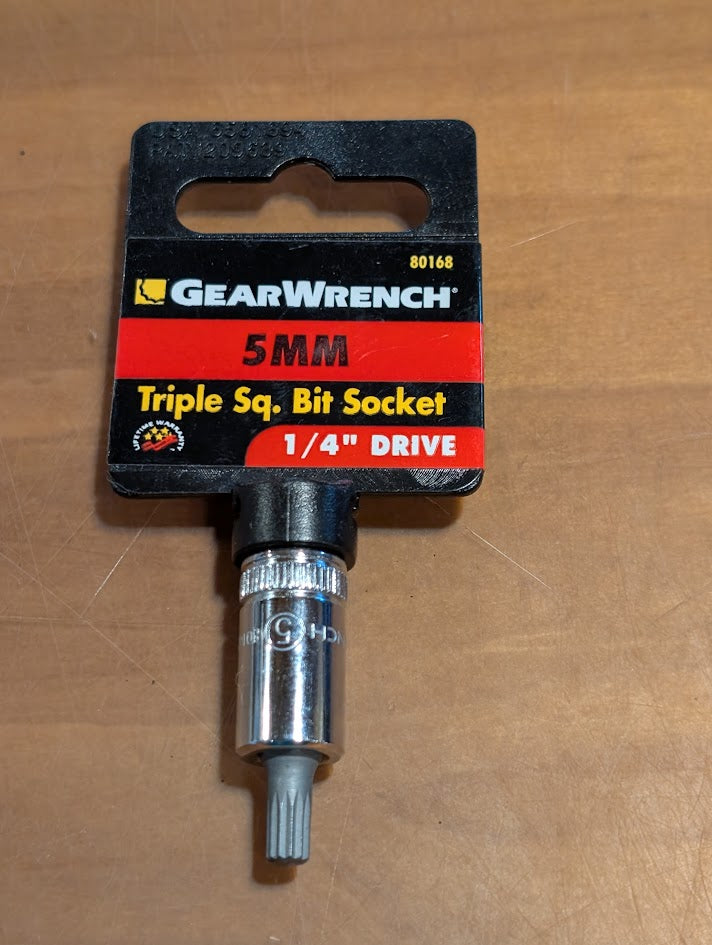 XZN bit socket for automotive repair tool close up