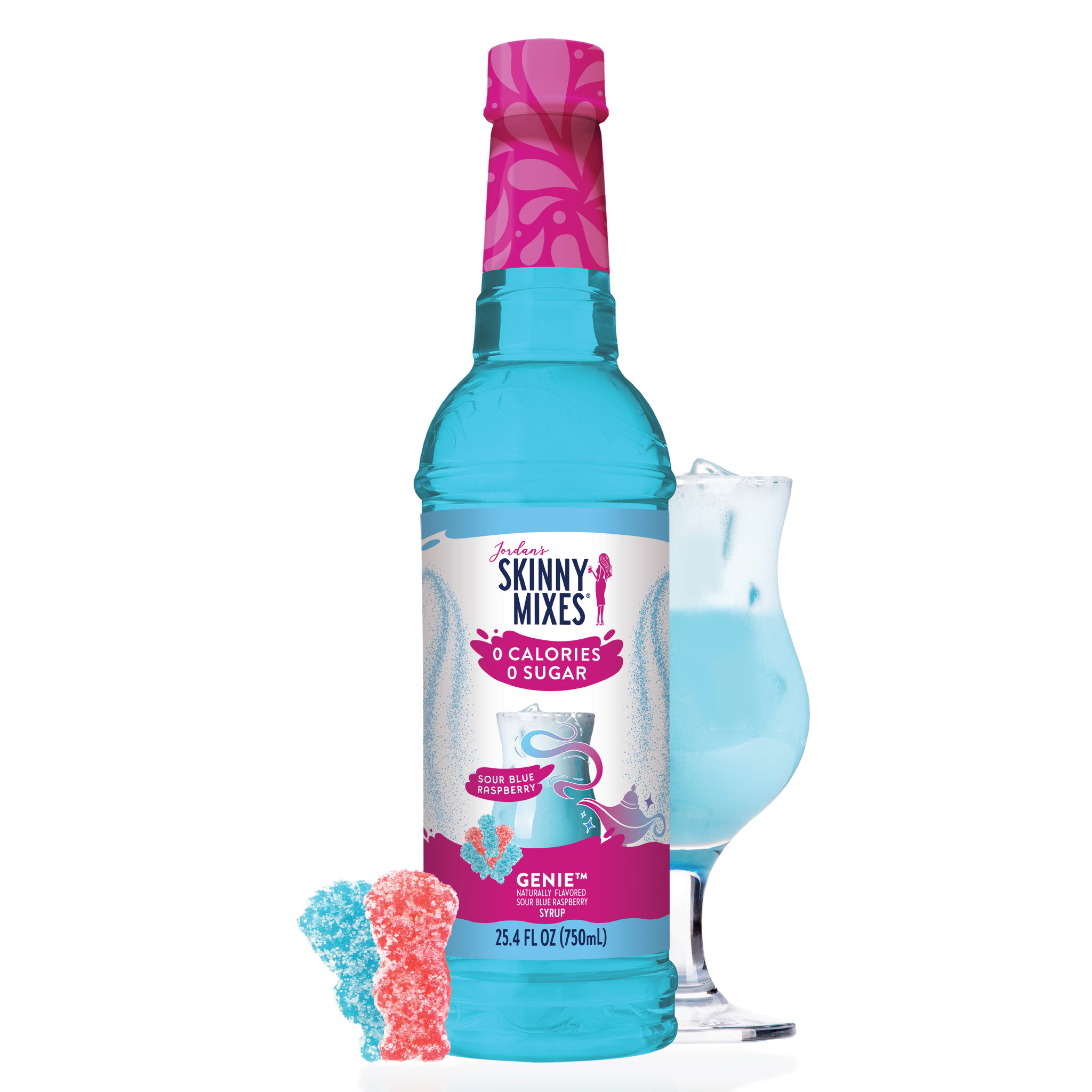 Bottle of Genie drink Mix from Jordan's Skinny Mix