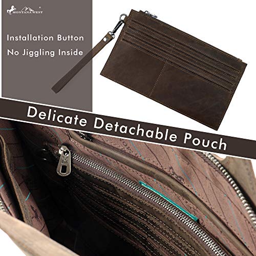 Brown leather pouch 