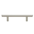 Silver solid handle drawer pull