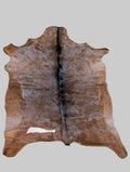 Brown Goat hide with a white background