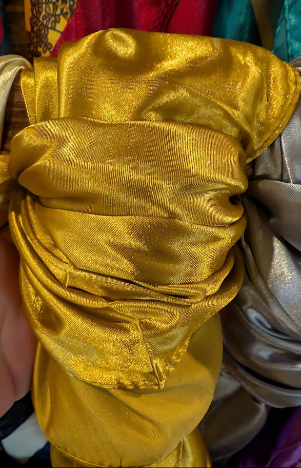 Close up of a Gold Wild Rag