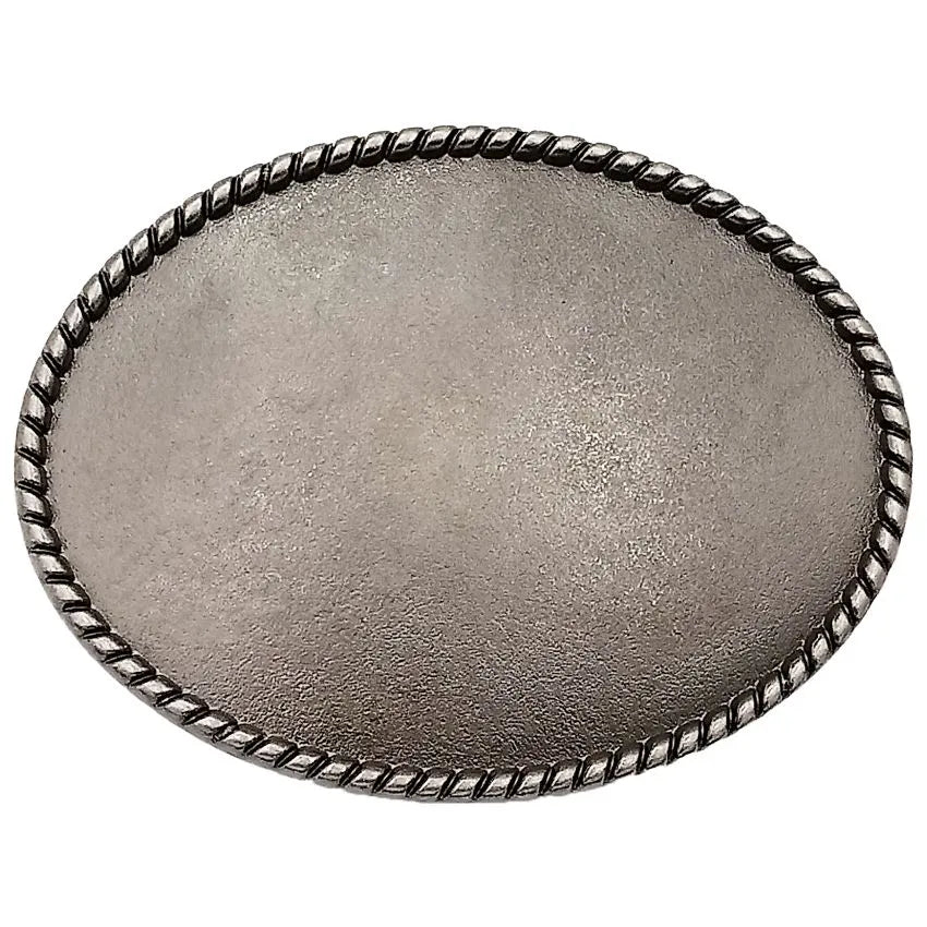 Grey Plain Belt Buckle