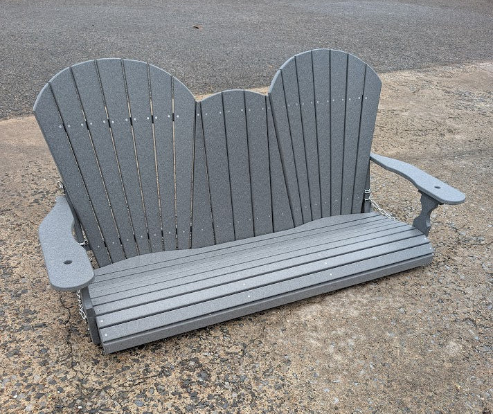 Grey 5ft poly swing setting on concrete