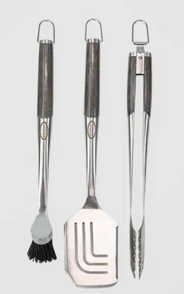  Louisiana Grills 3-Piece BBQ Tool Kit, crafted for serious grillers. 