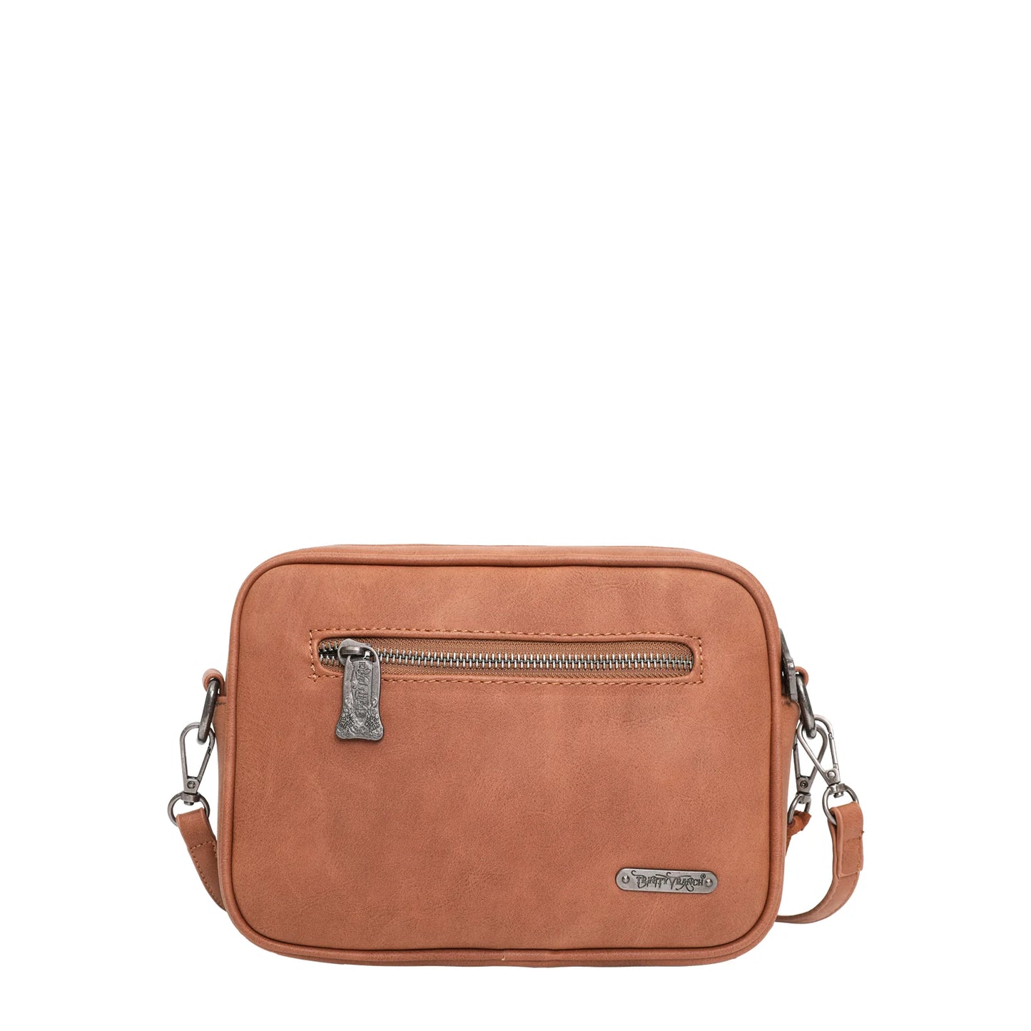 "Montana West Trinity Ranch concealed carry clutch with vintage floral tooling"