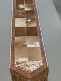 Rustic Cowhide Table Runner