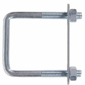 Metal U-bolt with nuts