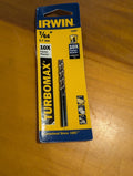 Irwin Turbomax drill bit packaging on a wooden surface
