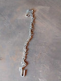 Safety chain on concrete floor
