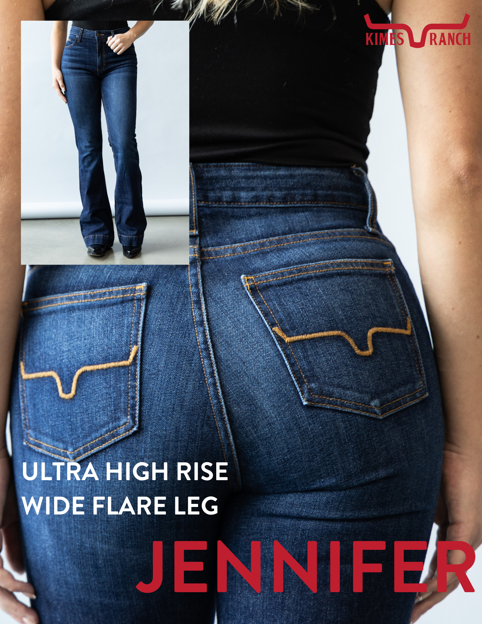 Kimes Ranch Jeans Fit Guide for the Jennifer style