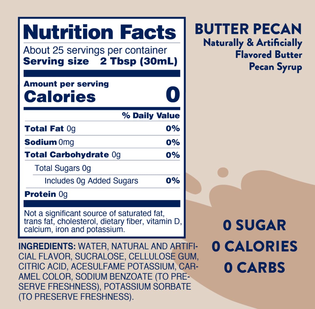 Skinny Mix Nutrition Facts