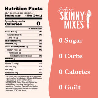 Jordan's Skinny Mix, Sugar Free Ruby Red Grapefruit Syrup