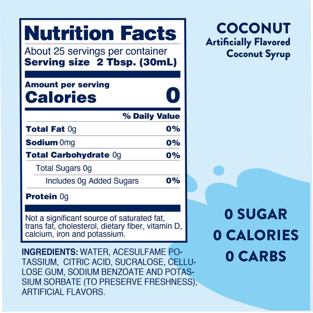 Skinny Mix Nutrition facts