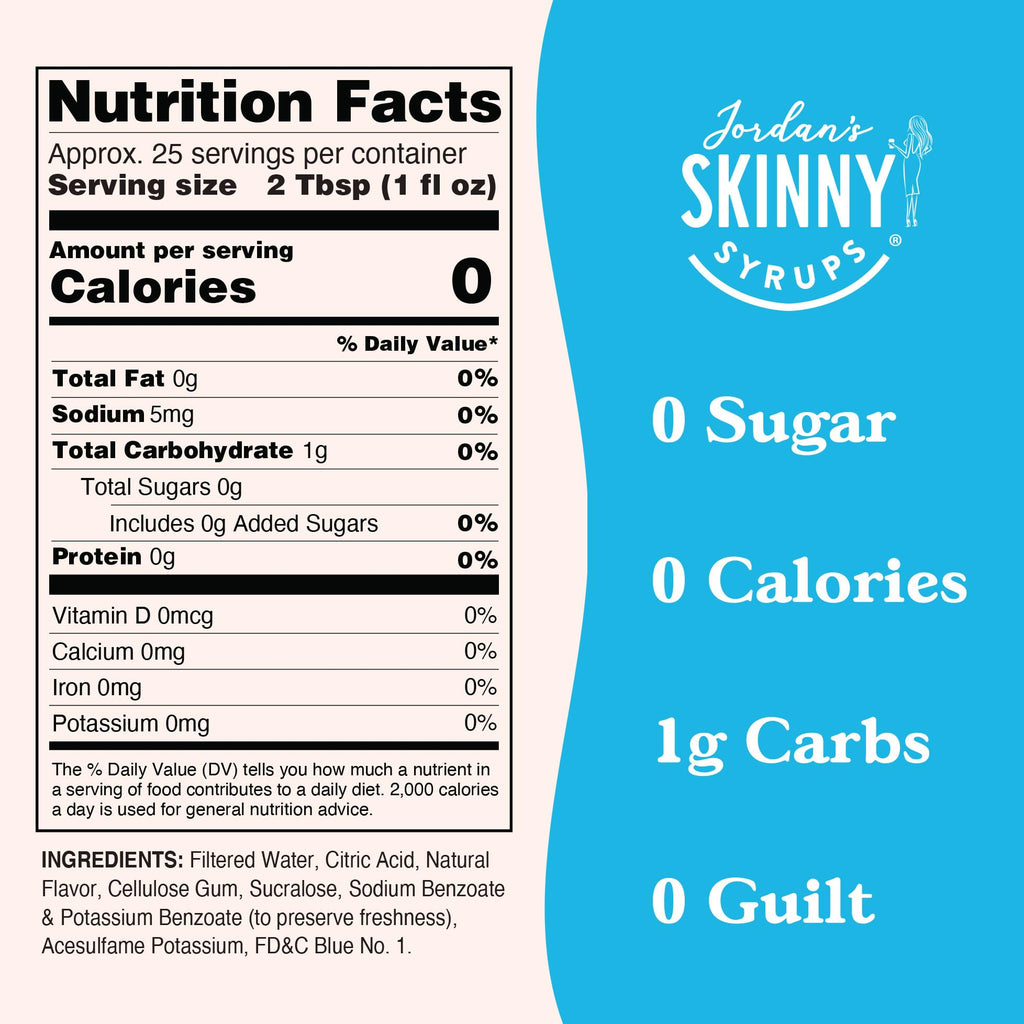 Jordan's Skinny Mixes Sugar Free Syrup, Genie Flavor, 25.4 Fl Oz