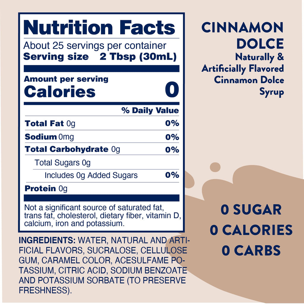 Skinny Mix Nutrition fact