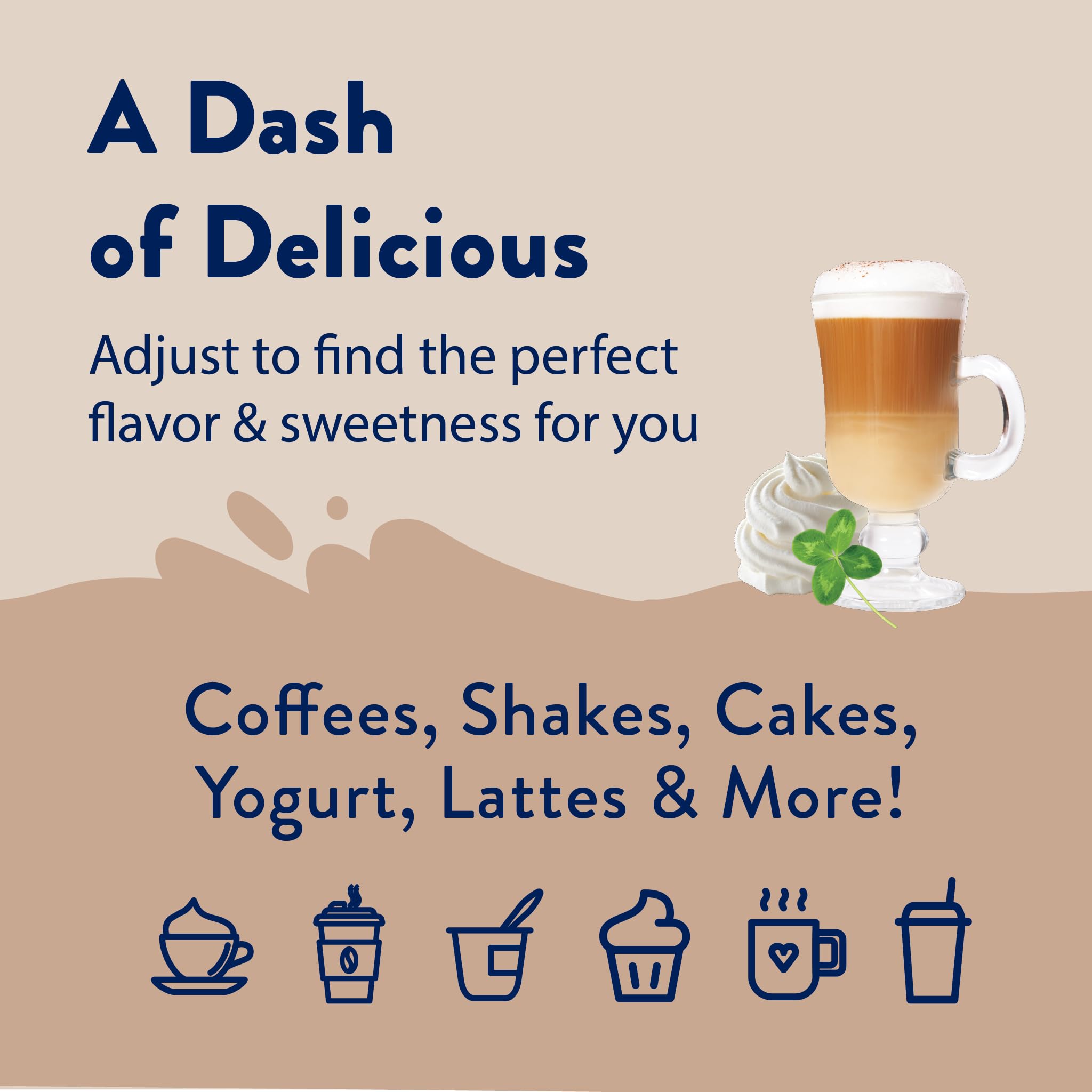 Jordan's Skinny Syrups Sugar Free Coffee Syrup, Irish Cream Flavor Drink Mix, 25.4 Fl Oz