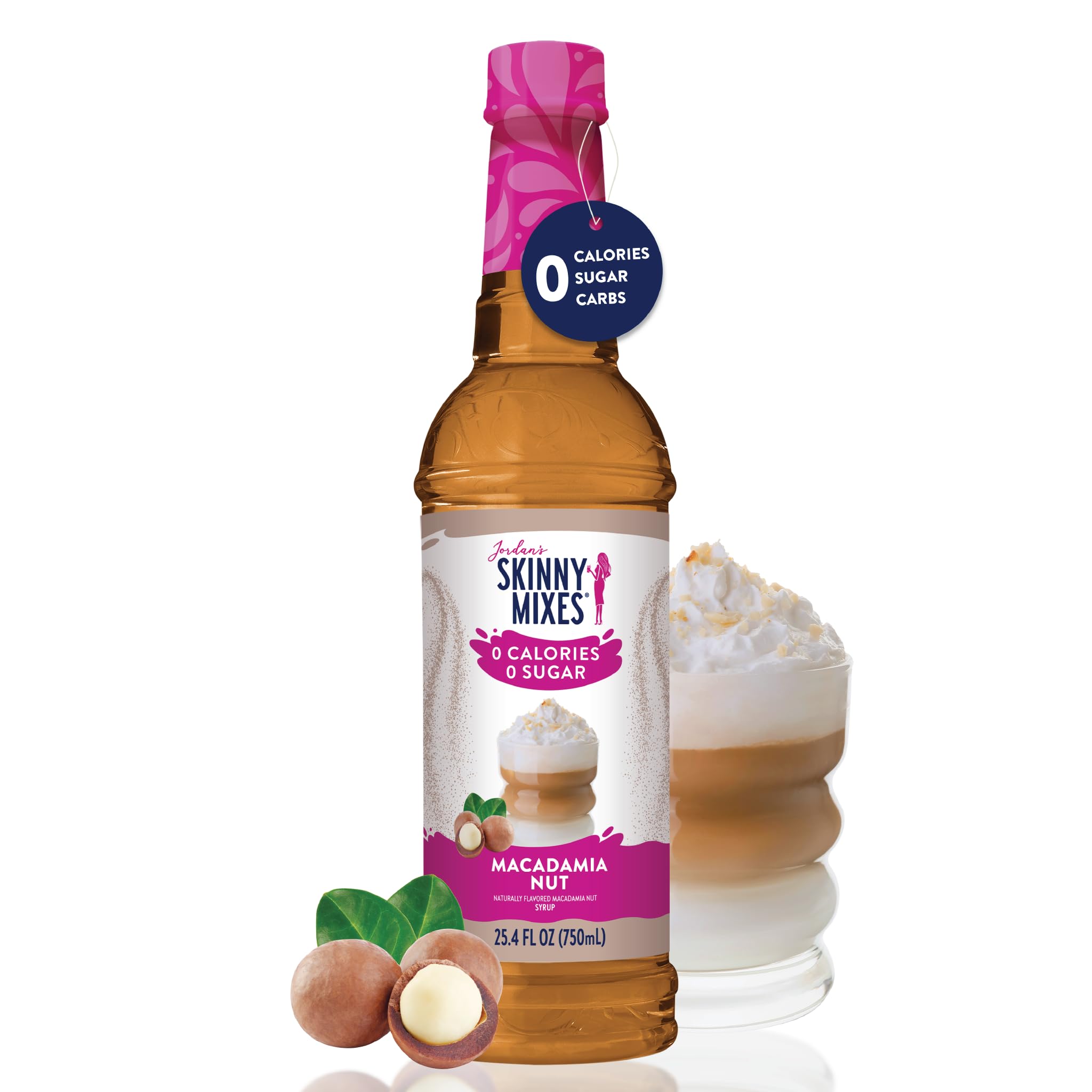 A bottle of Jordan's Skinny Mixes Macadamia Nut