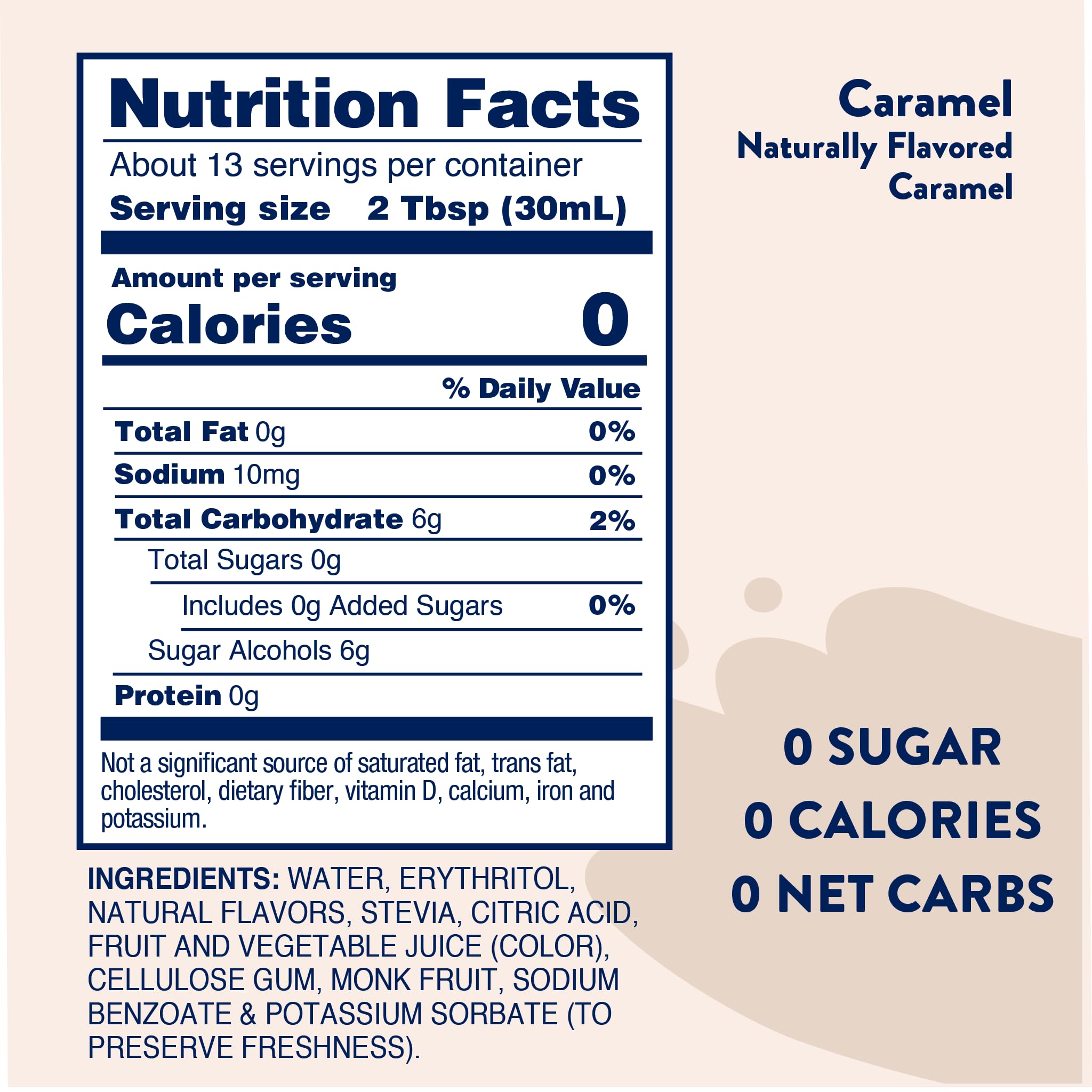 Skinny Mix Nutrition facts
