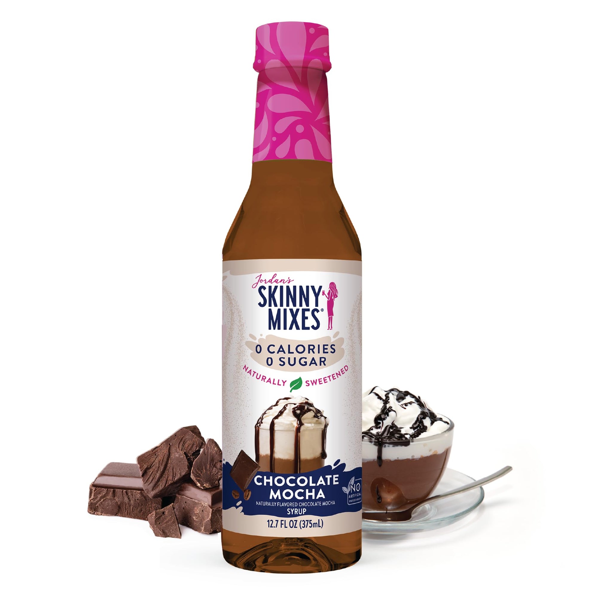 Jordan's Skinny Syrups Sugar Free Syrup, Chocolate Mocha Syrup, 12.6 oz