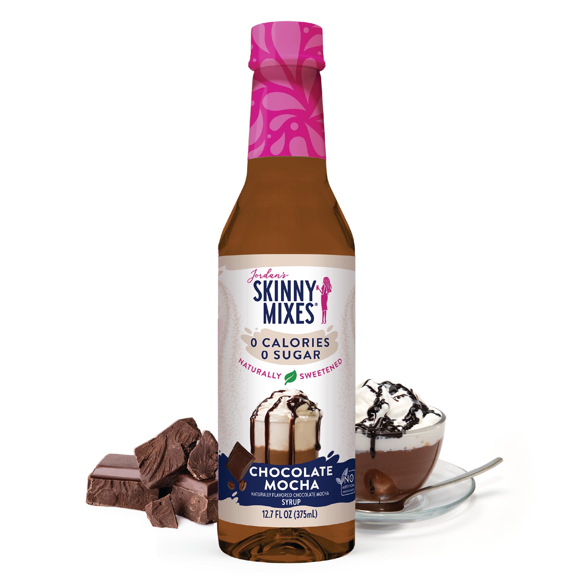 Jordan's Skinny Syrups Sugar Free Syrup, Chocolate Mocha Syrup, 12.6 oz