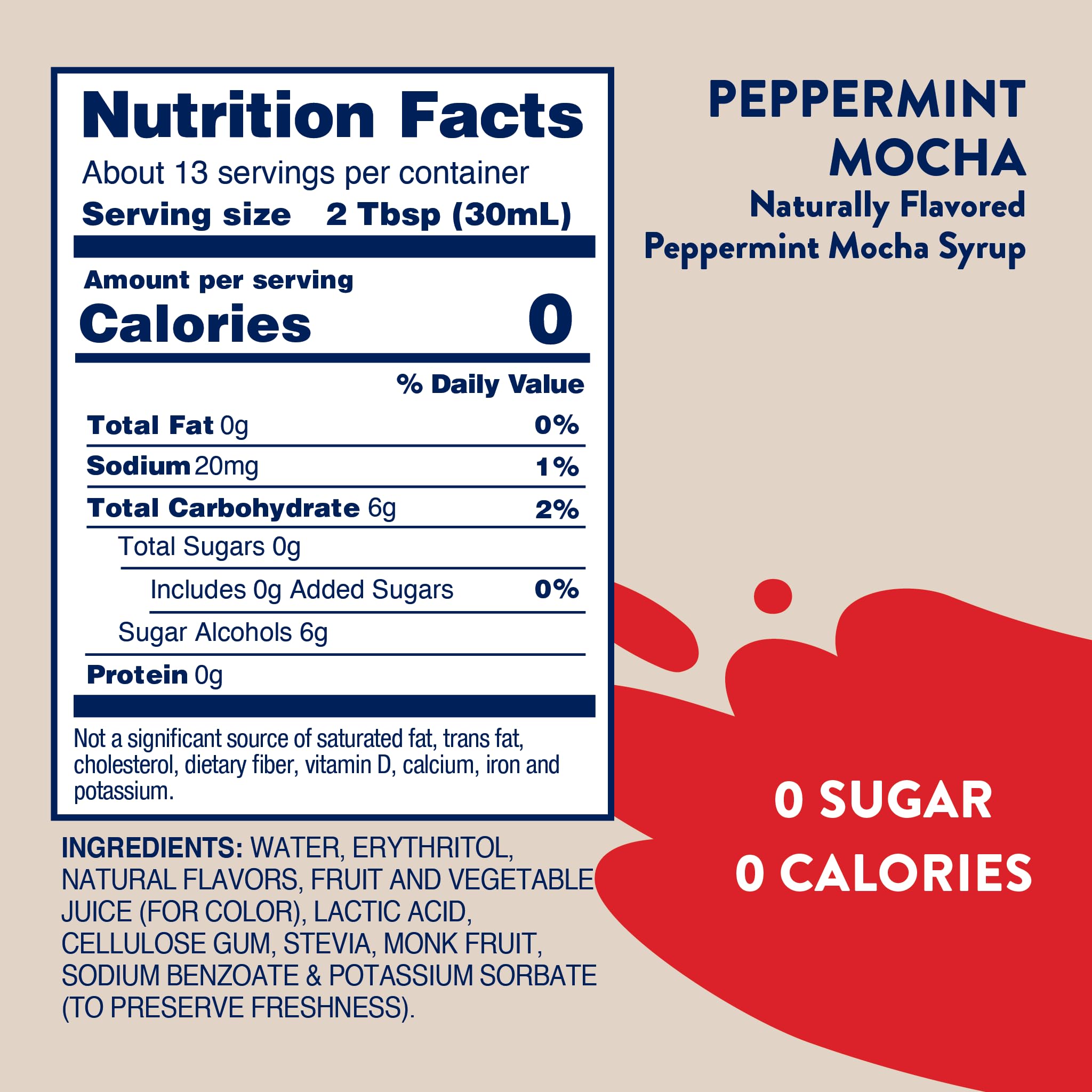 Skinny Mix Nutrition Facts