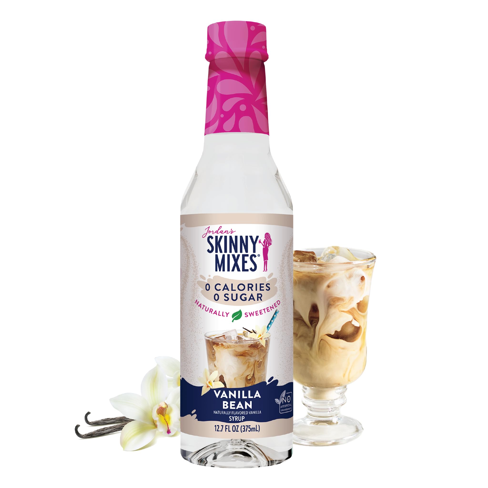 Jordan's Skinny Syrups Sugar Free Syrup, Vanilla Bean Syrup, 12.6 oz