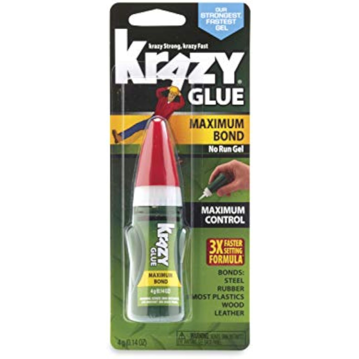 Krazy Glue Maximum Bond packaging 