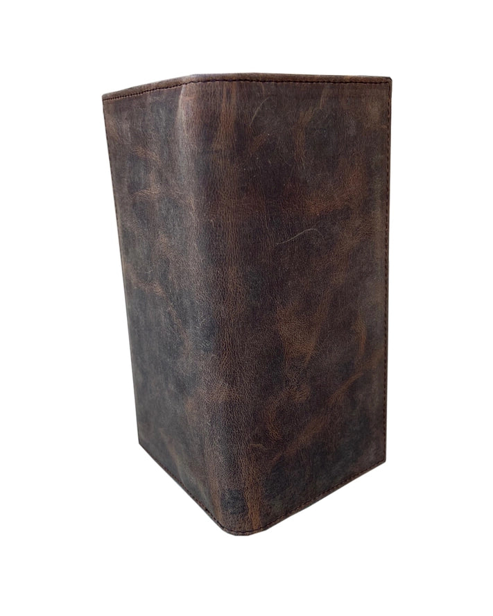 leather checkbook wallet RFID