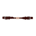 Leather Curb with rawhide