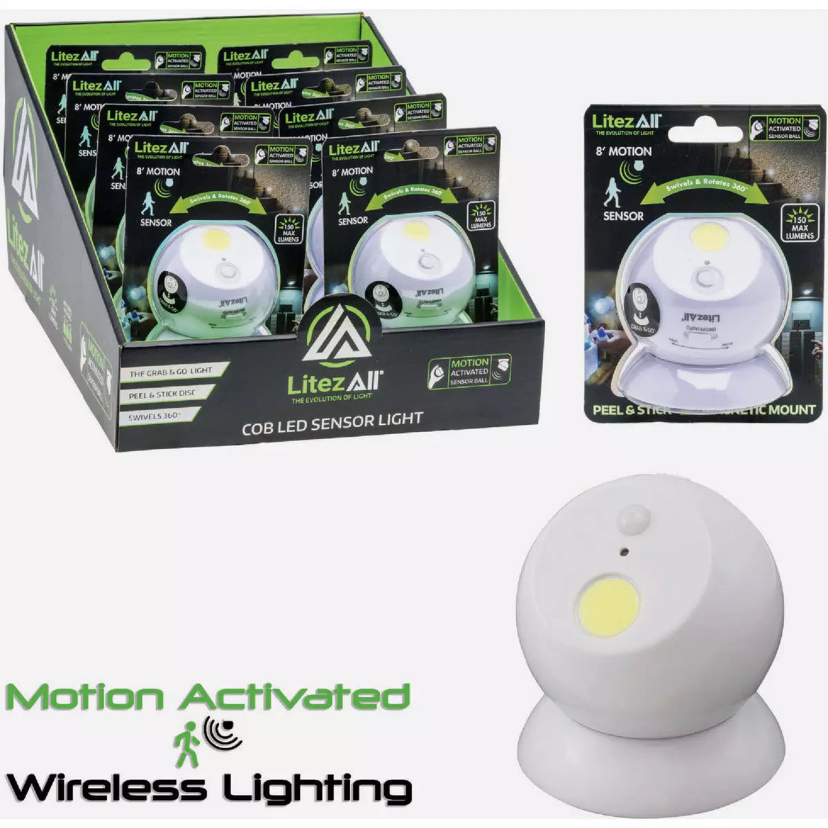 Display of LiteAll sensor light 8' motion