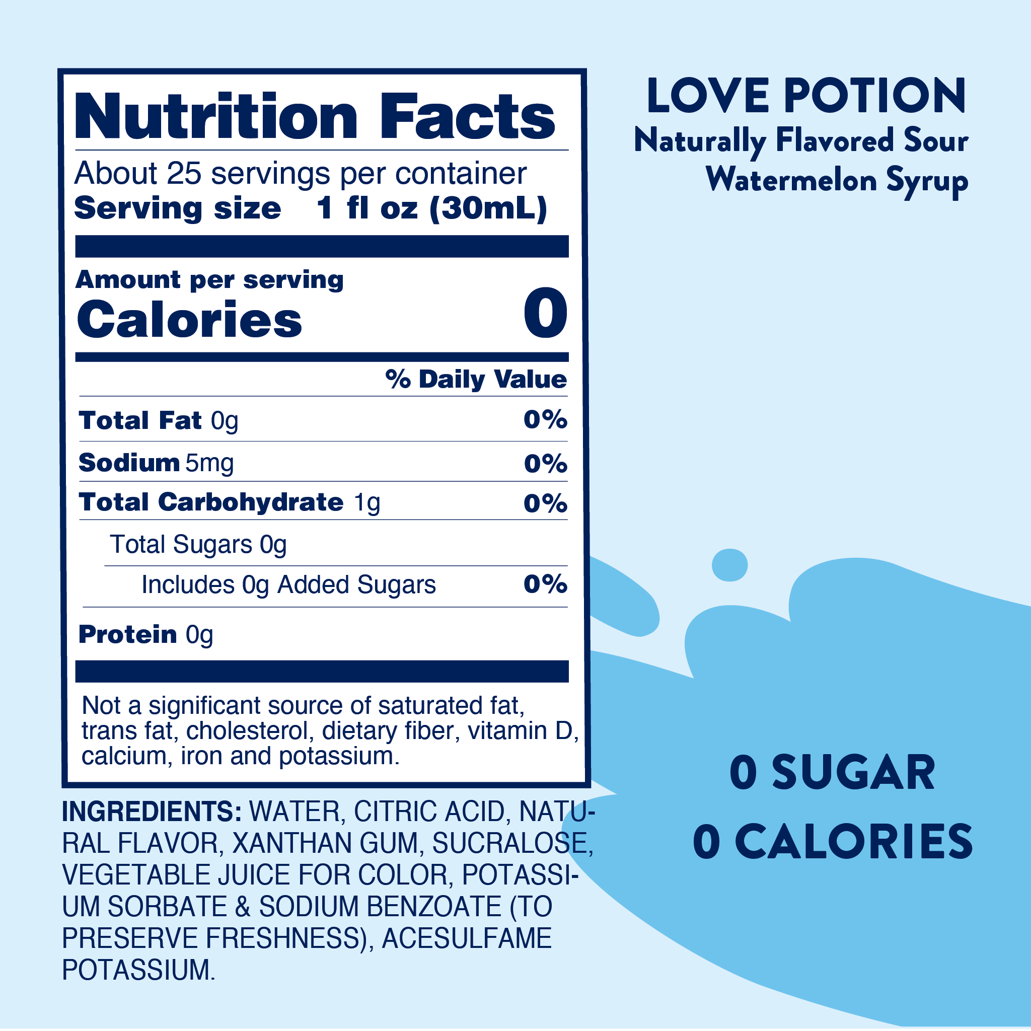 Sugar Free Sour Love Potion™ Syrup