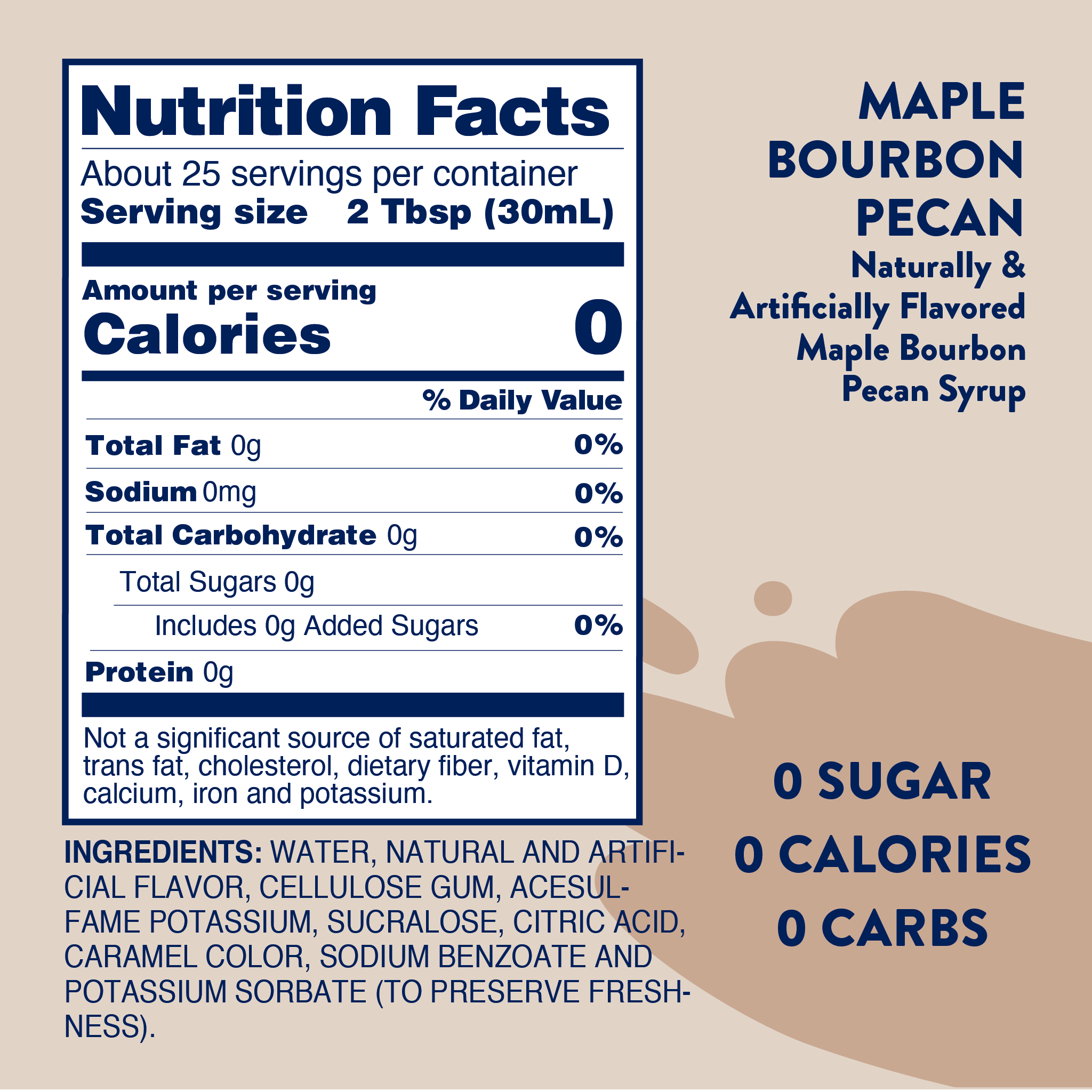 Nutrition Guide for Maple bourbon pecan