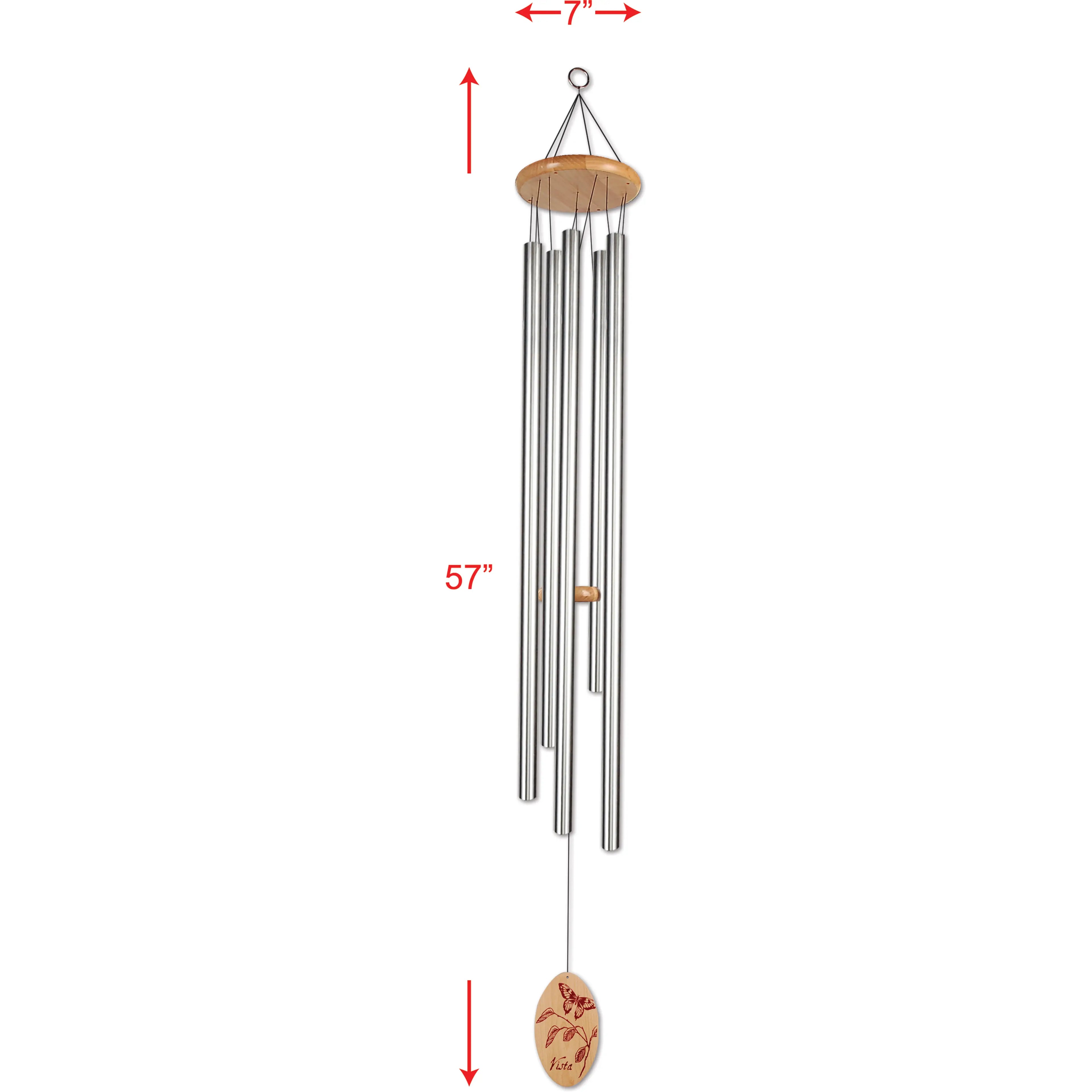 Wind chime with measurements 