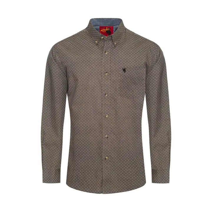 Men's Western Shirt  100% Cotton Poplin Print