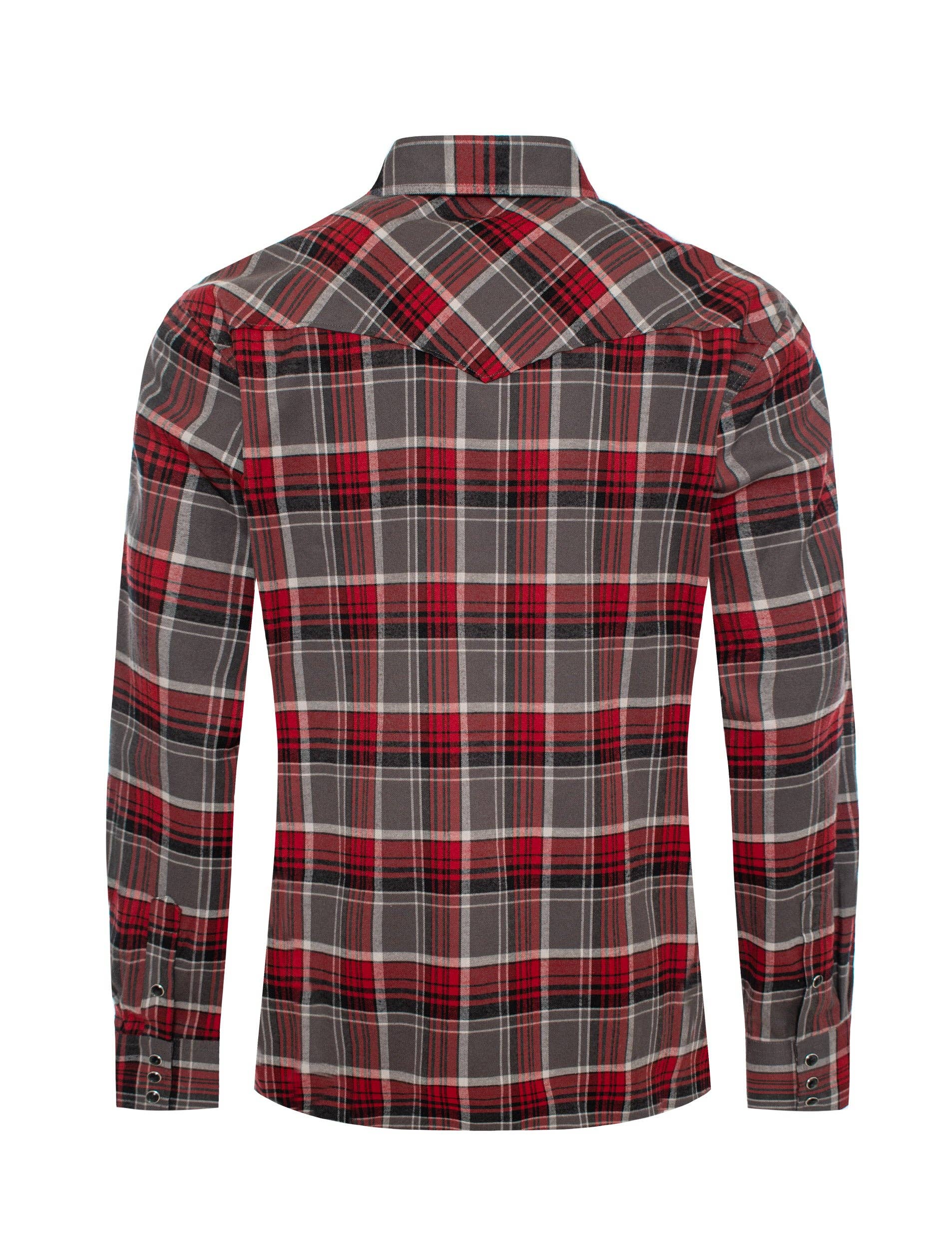 Men's Western Flannel Long Sleeve shirt with snaps